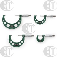 MIKROMETR 0-100MM ZESTAW /4SZT/ CERT.