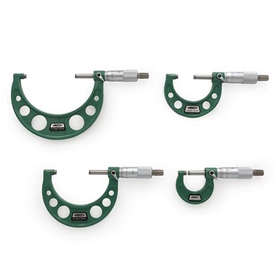 MIKROMETR 0-100MM ZESTAW /4SZT/ CERT.