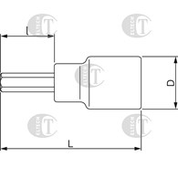 NASADKA  1/4 - 8MM  BAHCO