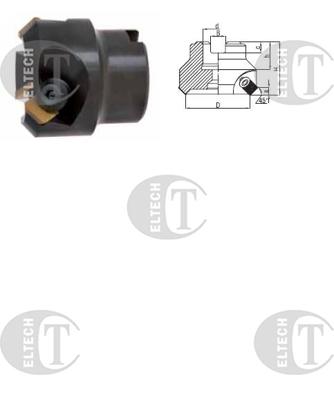 FREZ SKL. GLOWICA FI  50,0 K45°  12/48 Z4 d22 220.130