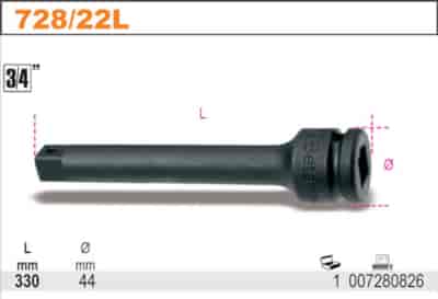 PRZEDLUZACZ 3/4  330MM BETA