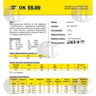ELEKTRODA OK 55.00 2.50/4.5 /KARTON 13.5KG/