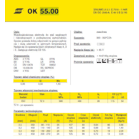 ELEKTRODA OK 55.00 2.50/4.5 /KARTON 13.5KG/