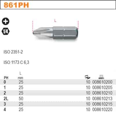 BIT 1/4 - P52- 50MM PHILLIPS BETA