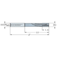 ROZWIERTAK MASZYNOWY FI  16,00 (H7)  20/147,60MM PROSTY HA16 VHM COROREAMER™ 435