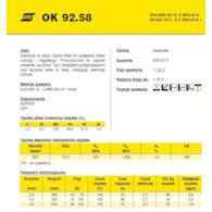 ELEKTRODA OK 92.58 3.25/0.7 /KARTON 4.2KG/ / EZFNi / VP