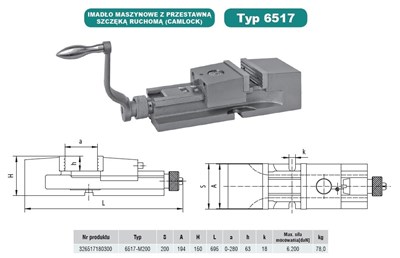 IMADLO 6517-200 Z PRZES.SZCZ.