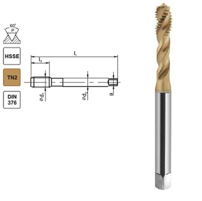 GWINTOWNIK M10 DIN-376C R40 (6H) HSSE TIN 800X