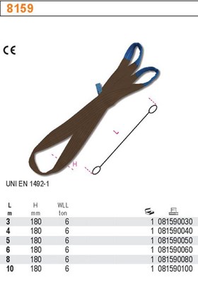 ZAWIESIE PASOWE 6T/5MB TYP 8159