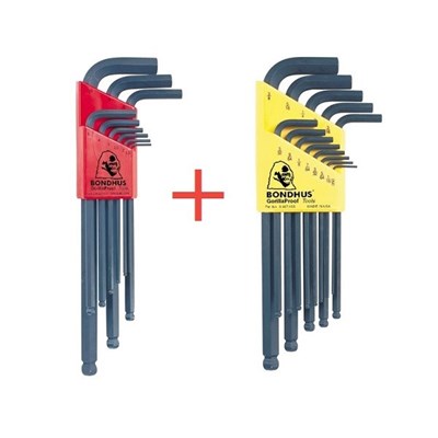 KLUCZE IMBUS. ZESTAW BO10999+BO10937  BONDHUS