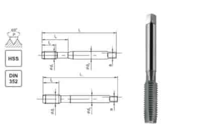 GWINTOWNIK M12 NGMM/1 DIN-352D (6H) HSS