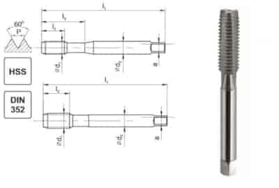 GWINTOWNIK M 3 NGMM/1 DIN-352D (6H) HSS