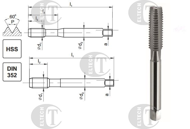 GWINTOWNIK M 3 NGMM/1 DIN-352D (6H) HSS