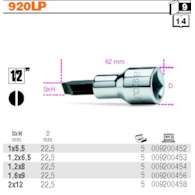 NASADKA  1/2''- 1,6X9MM PLASKA BETA
