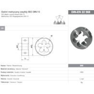NARZYNKA M 2,5 DIN-22568 (6G) HSS 800