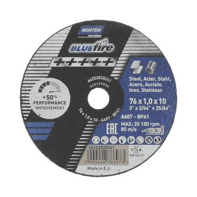 TARCZA T41  76/1,0/10 A60T-BF41 NORTON  BLUEFIRE