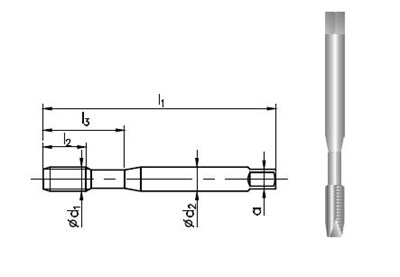 GWINTOWNIK M 2 DIN-371B (6H) HSSE-PM 800