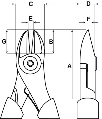 SZCZYPCE 2101G-125IP  BOCZNE   BAHCO