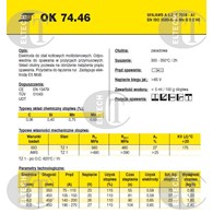 ELEKTRODA OK 74.46 4.00/2.3 /KARTON  13.80KG/