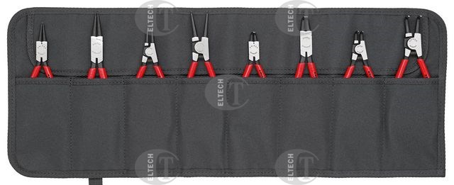 SZCZYPCE DO PIERSCIENI ZABEZPIECZAJACYCH ZESTAW (8 SZT) KNIPEX