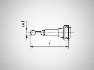KONCOWKA POMIAR DO 802EW/NW KULKA FI6,00 L=56.6