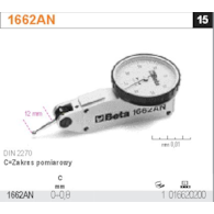 CZUJNIK ZEGAR. Z RUCH. TRZPIENIEM 0-0.8 MM   BETA