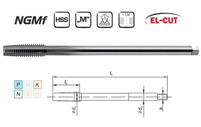 GWINTOWNIK M 4 NGMF  HSS EL-CUT