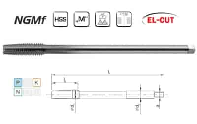 GWINTOWNIK M 6 NGMF  HSS EL-CUT