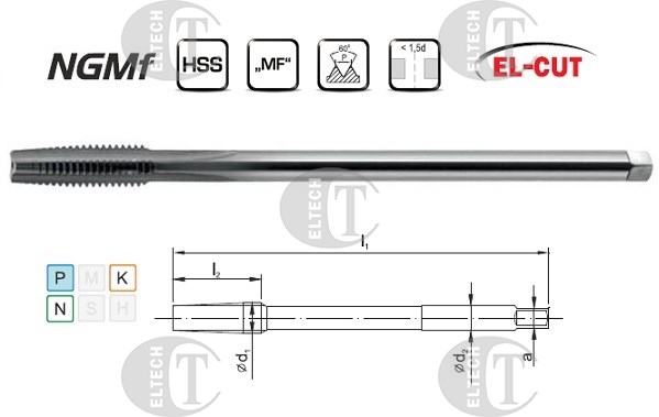 GWINTOWNIK M 8x1 NGMF  HSS EL-CUT