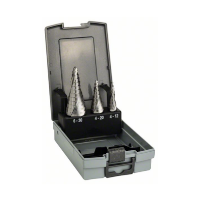 WIERTLA WIELOSTOPNIOWE 3PC FI  4-12MM; 4-20MM; 6-30MM HSS