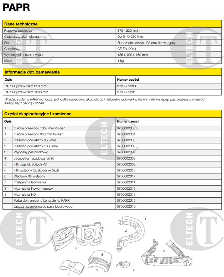 FILTR P3 ESAB ZAMIENNIK 0700002024/0700002084