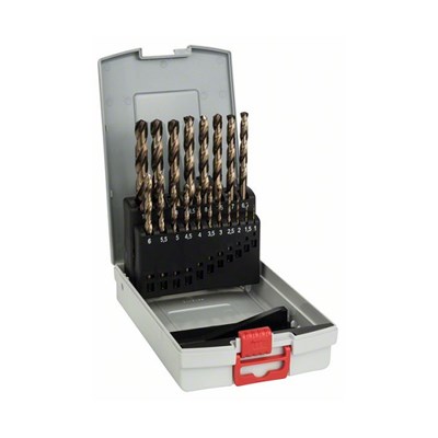 WIERTLA ZESTAW NWKA FI  1,00-10,00MM 19PC HSS-CO SZL. PROBOX