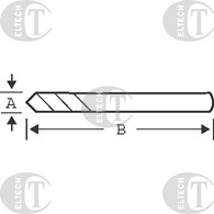 WIERTLO CENTRUJACE FI  6,35  84MM 3834-DRL