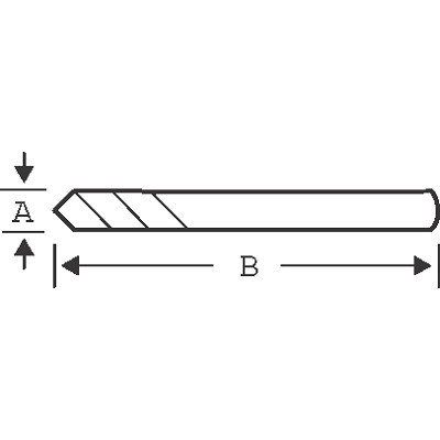 WIERTLO CENTRUJACE FI  6,35  84MM 3834-DRL