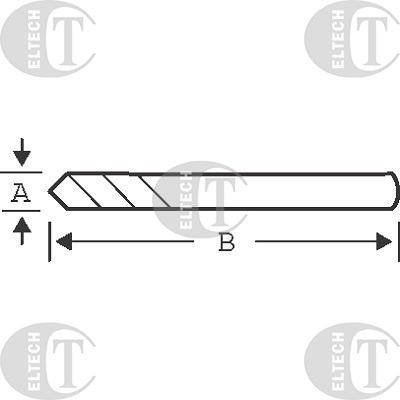 WIERTLO CENTRUJACE FI  6,35  84MM 3834-DRL