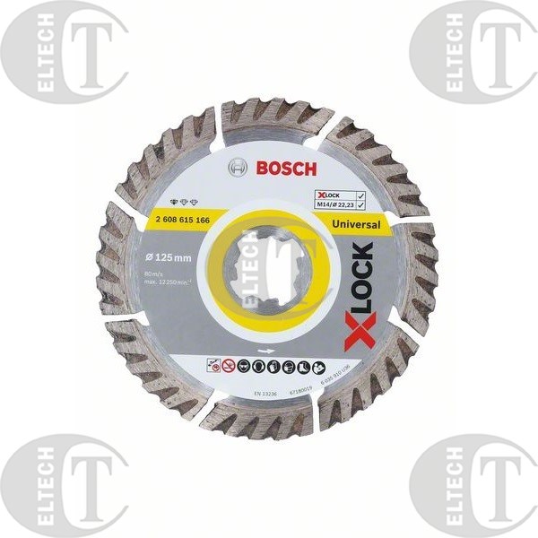 TARCZA DIAM. 125/22,23 STANDARD FOR UNIV XLOCK  BOSCH