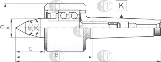 KIEL TOKARSKI OBROTOWY 8814NC-4/II