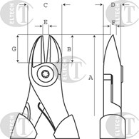 OBCINAKI BOCZNE 2101D-160  BAHCO