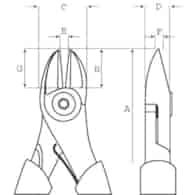 OBCINAKI BOCZNE 2101D-160  BAHCO