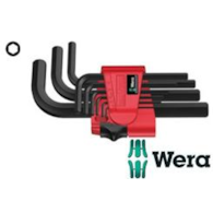 KLUCZE IMBUS. 1,5-10 KROTKIE 950/9 BM / CZARNE /   WERA