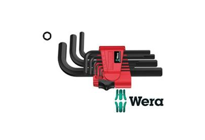 KLUCZE IMBUS. 1,5-10 KROTKIE 950/9 BM / CZARNE /   WERA