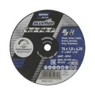 TARCZA T41  76/1,0/6,35 A60T-BF41  BLUEFIRE  NORTON