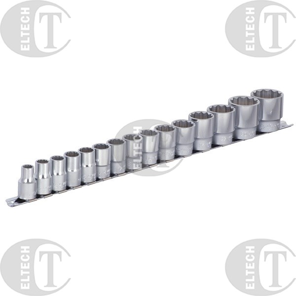 ZESTAW NASADEK 1/2  NA WIESZAKU 10-32 15SZT. 190H12P15  UNIOR