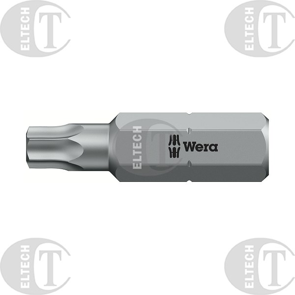 BIT 1/4”- TX25- 25MM  TORX  Z OTWOREM  WERA