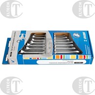 KLUCZE PŁASKO OCZKOWE ZESTAW 8-19 mm (KPL. 8 SZT.)