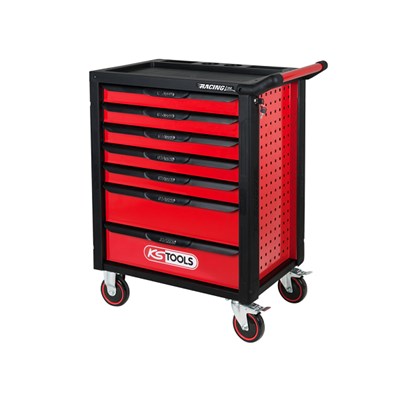 WOZEK WARSZTATOWY Z 7 SZUFLADAMI 215 CZESCI RACINGLINE CZARNO/CZERWONY