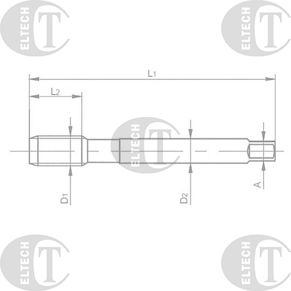 GWINTOWNIK M12 DIN-376C R40 (6H) HSSE TN 800EX EL-CUT