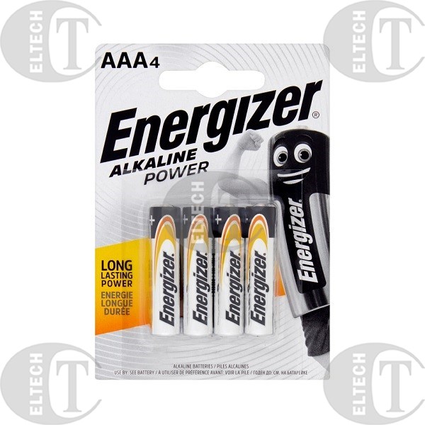 BATERIA ALKALICZNA AAA R3 R03 1,5V ENERGIZER (OP=4 SZT.)