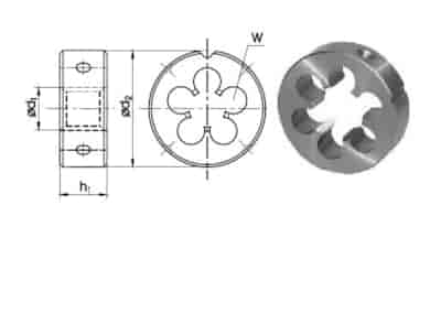 NARZYNKA G  3/8  DIN-24231 (A) HSS MS
