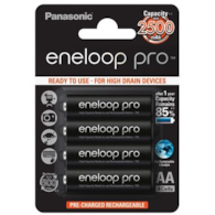 AKUMULATORKI R6 AA 2500MAH PANASONIC ENELOOP PRO  (OP=4SZT)